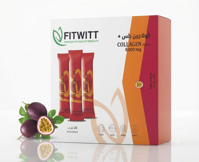 كولاجين بلس+ 8000 مجم بنكهة الباشن فروت - فيتويت | 20 ظرف