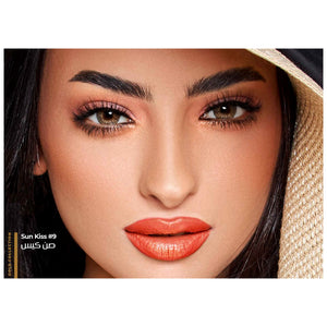 عدسات ذهب صن كيس بلون عسلي ذهبي – شكل العدسة على العين
