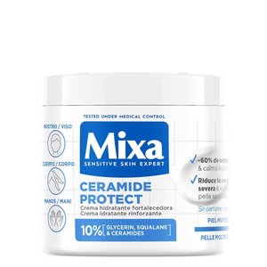 Mixa Ceramide Protect كريم مرطب مقوي للوجه والجسم واليدين 400مل