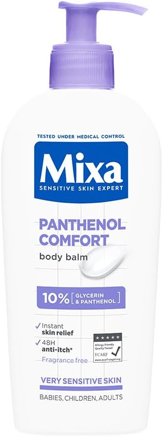 Mixa Panthenol Comfort Body Balm بلسم جسم مهدّئ بالبانثينول للبشرة الحساسة 400مل