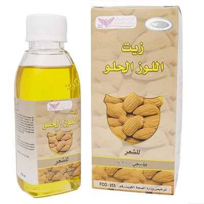زيت اللوز الحلو للعناية بالشعر من كويت شوب – 125 مل